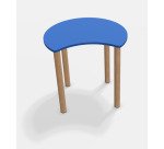 Fabiano Kids Table with Wooden Legs - Size T2 - Preschool