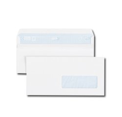 Enveloppe 110 x 220 mm GPV 80 g avec fenêtre 35 x 100 mm - Boîte de 500