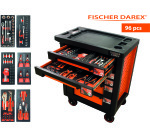 Servante équipée de 96 outils avec 6 modules