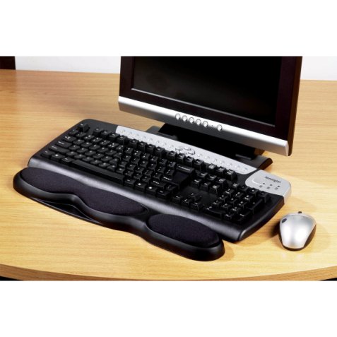 Reposamuñecas Kensington gel teclado, negro
