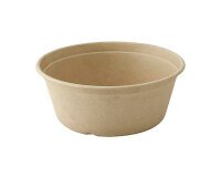 Bol de bagazo marrón 500 ml - Caja de 500 unidades