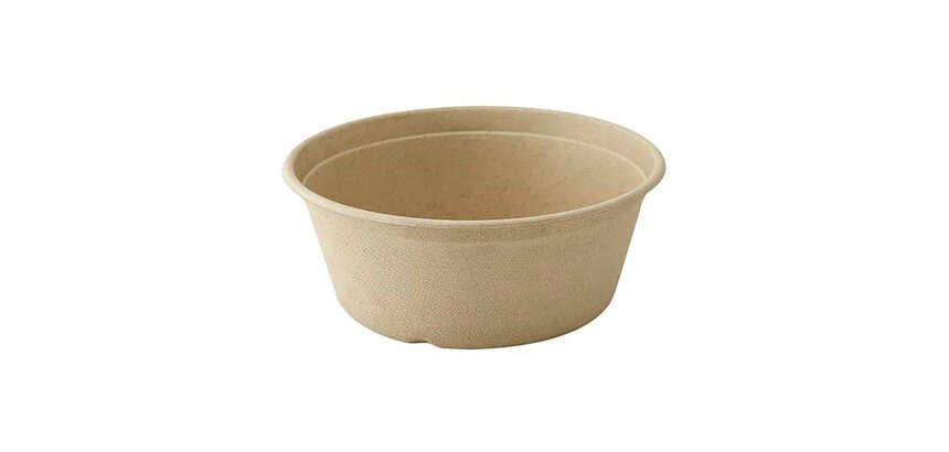 Bol de bagazo marrón 500 ml - Caja de 500 unidades