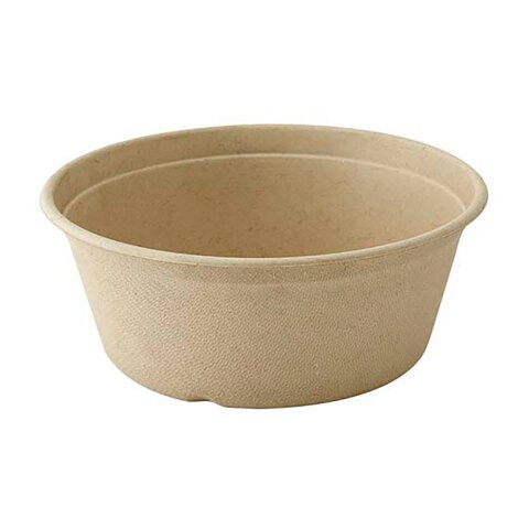Bol de bagazo marrón 500 ml - Caja de 500 unidades