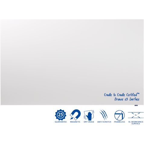 Tableau blanc émaillé XL WALL-UP 120x200cm - Legamaster