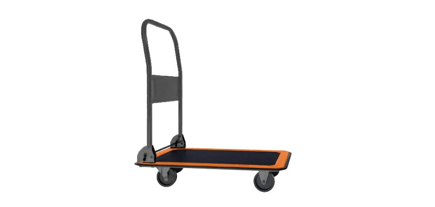 Chariot pliable acier 4 roues charge 150kg