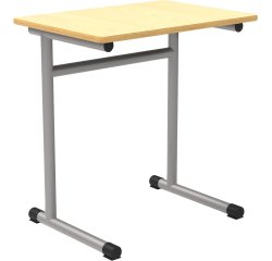 Table école Fabiano monoplace L 76 cm - Taille T6 pour primaire (P5) à sécondaire