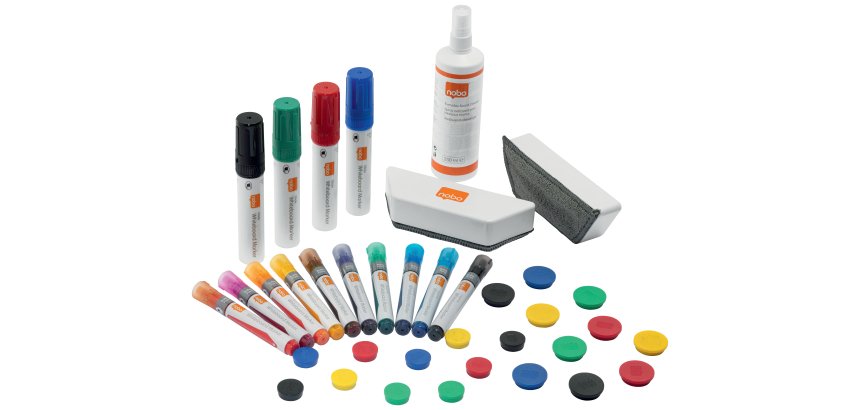 Kit de accesorios para pizarra blanca 
Kit de accesorios para pizarra blanca