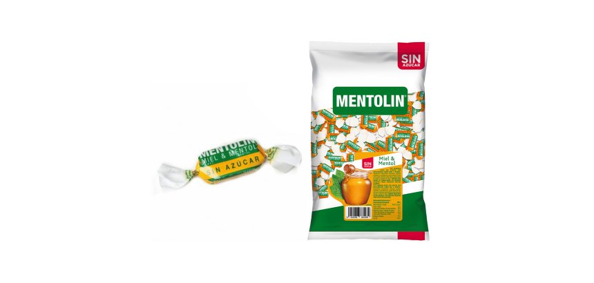 Caramelos Mentolin Sin Azúcar Miel- Mentón - Bolsa de 1 kg