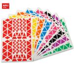 Gommettes formes triangulaires Apli tailles et couleurs assorties - Pochette de 2160