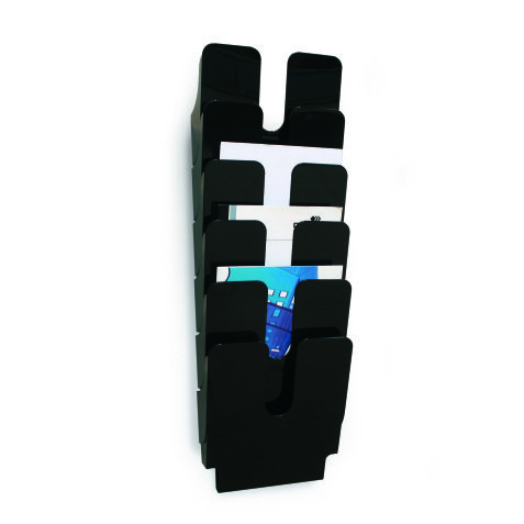 Trieur mural 6 cases Flexiplus Durable A4 portrait noir