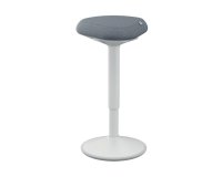 Taburete Active con asiento Comfort Leitz Ergo - Intensivo - Gris - Gris oscuro