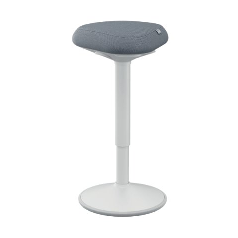 Taburete Active con asiento Comfort Leitz Ergo - Intensivo - Gris - Gris oscuro