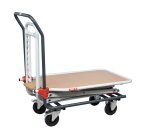 Chariot plateau réglable en hauteur
