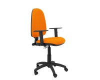 Chaise de bureau AYNA - accoudoirs réglables - Orange