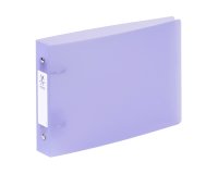 Classeur 2 anneaux plastifié Propysoft Viquel A5 – Dos de 3.5 cm mauve transparent
