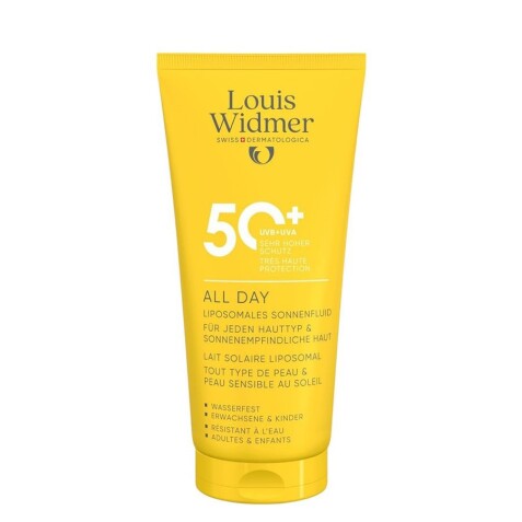Widmer Crème Solaire Sans Parfum 50+ - Sun All Day - Tube 100 ml