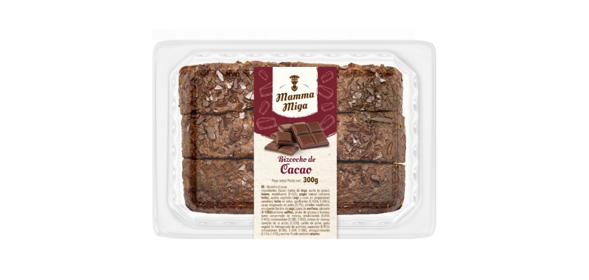Bizcocho de cacao Mamma Miga 300 g - Caja de 8 unidades