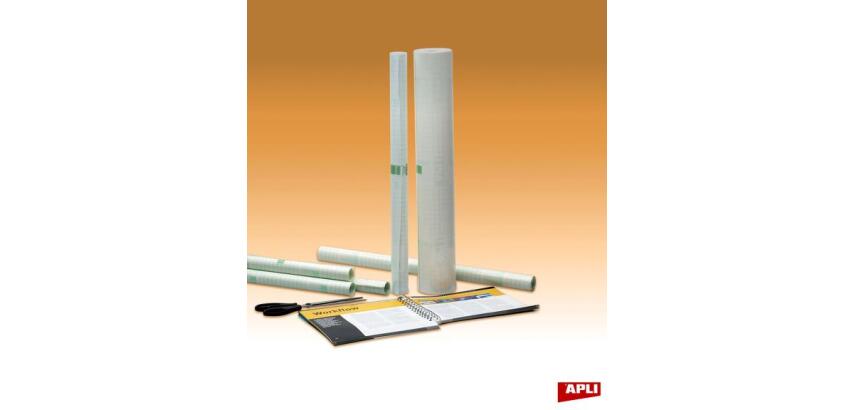 Couvre-livre adhésif repositionnable en rouleau Apli - 0,50 x 10 m