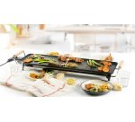 DOMO DO8312TP Plancha XL 'Family' - 70 cm - 1800 W - look boisé