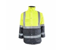 Parka impermeable alta visibilidad bicolor clase II