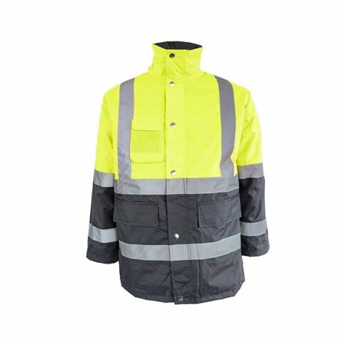 Parka alta visibilidad bicolor - talla S - Gris