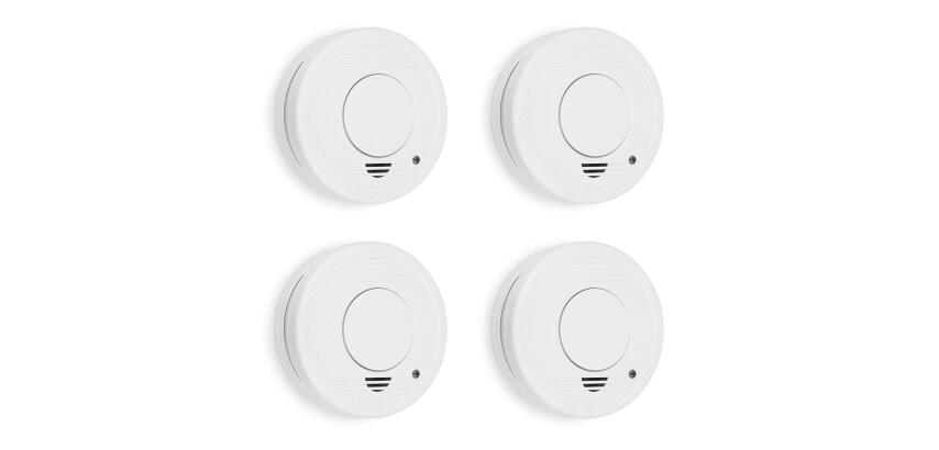 Detectores de humo Smartwares - set de 4 aparatos