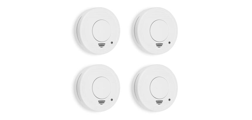 Detectores de humo Smartwares - set de 4 aparatos
