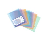 Dividers A4+ colored polypropylene Propysoft Viquel 12 neutral tabs - 1 set