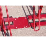 Range 4 vélos pour antivol U : roue avant et cadre