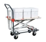 Chariot plateau réglable en hauteur
