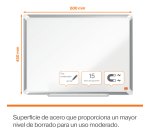Pizarra magnética de acero Nobo Premium Plus 600x450mm