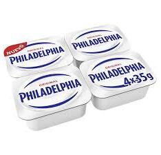 Queso Philadelphia Crema Monodosis 35 g x 4  - Caja de 10 unidades