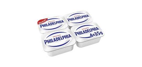 Queso Philadelphia Crema Monodosis 35 g x 4  - Caja de 10 unidades