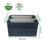 Bolsa de trabajo de tela compacta Leitz para Hot Desking