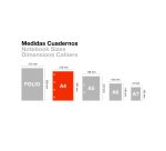 Notebook Emotions, Couverture rigide, A4, quadrillage 5x5 mm, 80 feuilles de 1 couleur, Miquelrius, Rouge.
