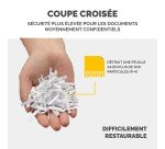 Destructeur Fellowes AutoMax 550C - coupe croisée