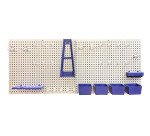 KIT PANNEAUX MURAUX EN ACIER AVEC 32 FIXATIONSPOUR ORGANISATION D'OUTILS 21L