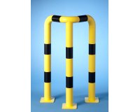 Barrières de protection en angle 64 x 64 x HT 120 cm Tube Ø 89 x 3,2 mm d'épaisseur