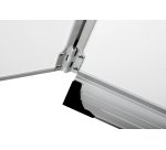 Tableau triptyque scolaire émaillé blanc