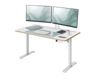 Bureau assis-debout électrique - compact 120 x 70cm - Blanc - Leitz Ergo