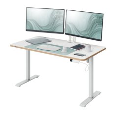 Bureau assis-debout électrique - compact 120 x 70cm - Blanc - Leitz Ergo