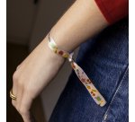 Pulsera de tela "Profe, gracias por hacerme sentir capaz"
