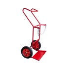 Diable porte-bouteilles acier 250 kg bavette fixe profondeur 280 mm roue caoutchouc