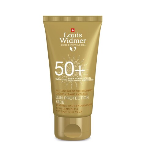 WIDMER Protection Solaire Visage 50 Sans Parfum – Tube 50 ml