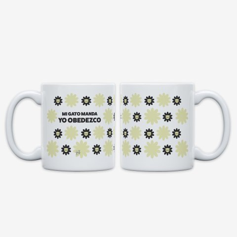 Taza "Mi gato manda yo obedezco"