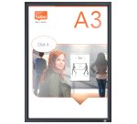 Porta póster Impression Pro con marco gris grafito, A3