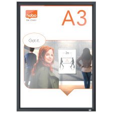 Porta póster Impression Pro con marco gris grafito, A3