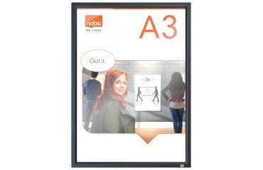 Porta póster Impression Pro con marco gris grafito, A3