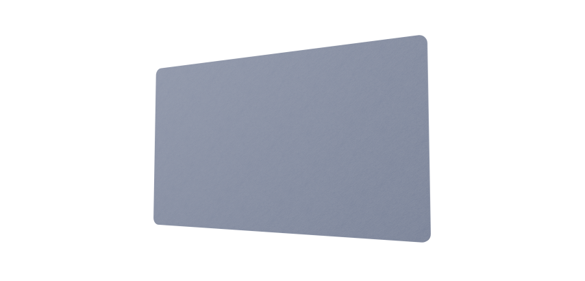Panneau mural acoustique Mathilda en PET 12 mm - forme rectangle ou ronde - fixation par colle en spray