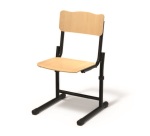 Adjustable sled chair Fabiano beech - Size 3 to 6 - Kindergarten to primary school (K3/P6)